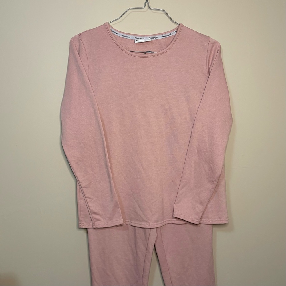 Women’s Pink BearPaw Sleep Set - Size Medium